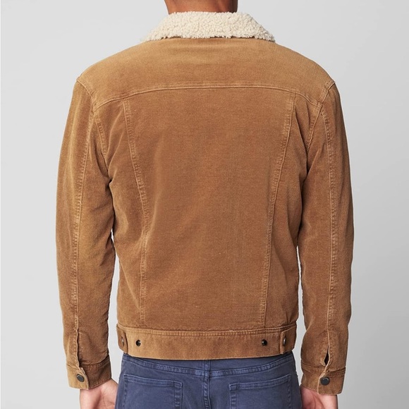 BlankNYC Men’s Brown Corduroy Jacket with Sherpa Lining (Size Small). - Picture 4 of 5